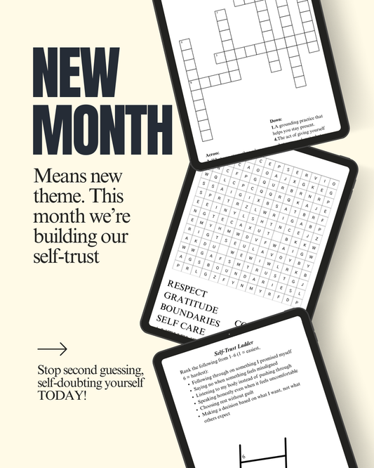 🌊 April Monthly Exclusive Collection: Building Self Trust